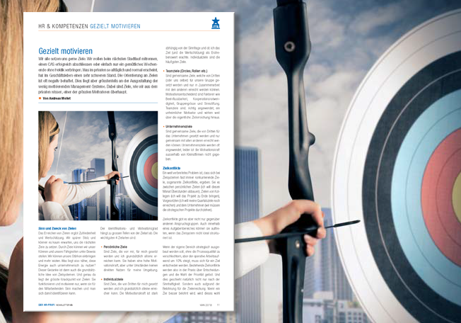 Der HR-Profi Newsletter Mai 2018 - Gezielt motivieren