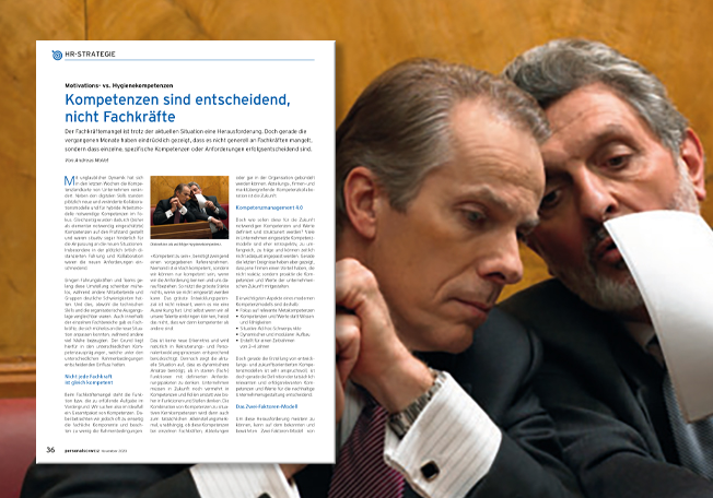 Kompetenzen sind entscheidend
